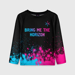 Детский лонгслив Bring Me the Horizon Neon Gradient