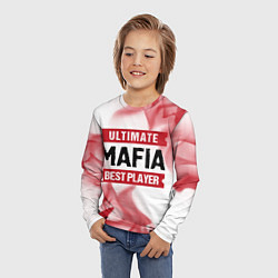 Лонгслив детский Mafia: красные таблички Best Player и Ultimate, цвет: 3D-принт — фото 2
