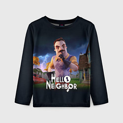 Детский лонгслив Hello Neighbor игра Привет сосед