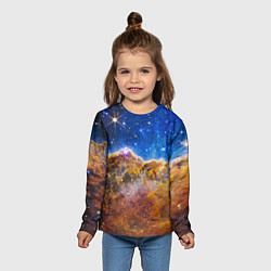 Лонгслив детский NASA: Туманность Карина, цвет: 3D-принт — фото 2