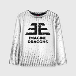 Лонгслив детский Imagine Dragons с потертостями на светлом фоне, цвет: 3D-принт