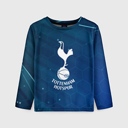 Детский лонгслив Tottenham hotspur Соты абстракция