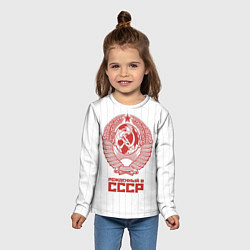 Лонгслив детский Рожденный в СССР - Советский союз, цвет: 3D-принт — фото 2
