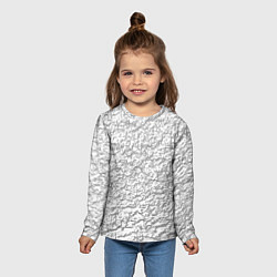 Лонгслив детский Мятая блестящая поверхность, цвет: 3D-принт — фото 2