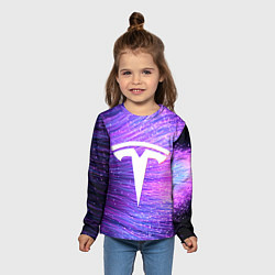 Лонгслив детский Тесла энергия солнца, цвет: 3D-принт — фото 2