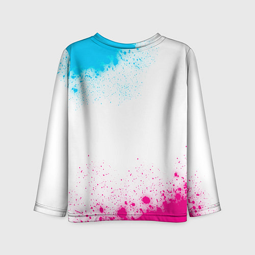 Детский лонгслив Attack on Titan neon gradient style / 3D-принт – фото 2