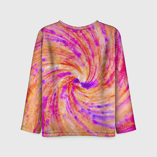 Детский лонгслив Color swirls / 3D-принт – фото 2