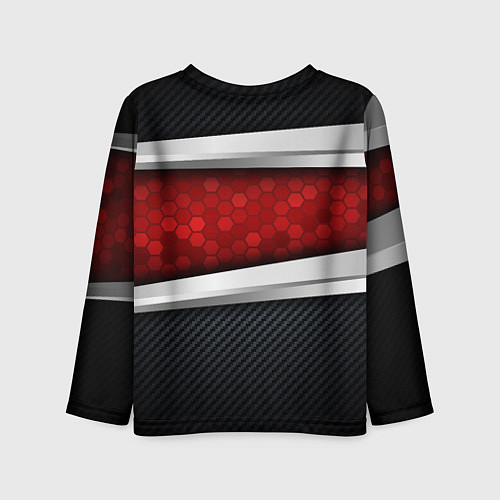 Детский лонгслив Black & red Russia / 3D-принт – фото 2