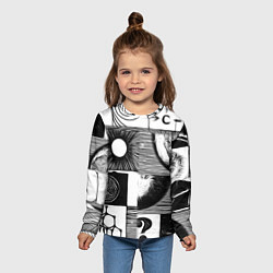 Лонгслив детский Вопросы из космоса, цвет: 3D-принт — фото 2