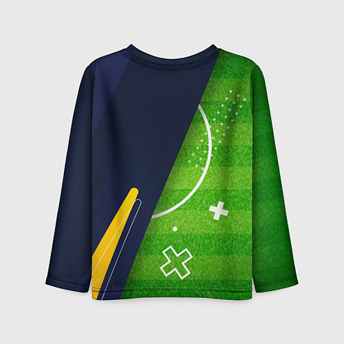 Детский лонгслив Bayer 04 football field / 3D-принт – фото 2