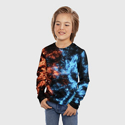 Лонгслив детский Fire and Water Огонь и вода, цвет: 3D-принт — фото 2