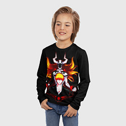 Лонгслив детский Ичиго пробуждение - Блич, цвет: 3D-принт — фото 2