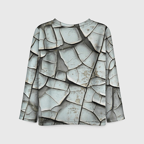 Детский лонгслив Старая растрескавшаяся краска / 3D-принт – фото 2