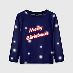 Лонгслив детский Merry Christmas Неон, цвет: 3D-принт