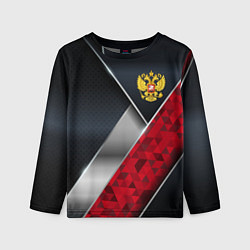 Лонгслив детский Red & black Russia, цвет: 3D-принт