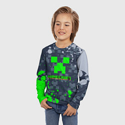 Лонгслив детский Minecraft - краска, цвет: 3D-принт — фото 2