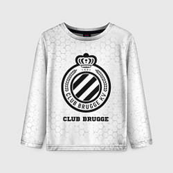 Лонгслив детский Club Brugge sport на светлом фоне, цвет: 3D-принт