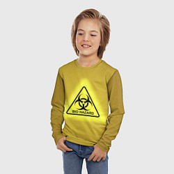 Лонгслив детский Biohazard - биологическая опасность, цвет: 3D-принт — фото 2