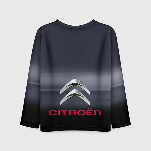 Детский лонгслив Citroen - Racing team - Motorsport / 3D-принт – фото 2