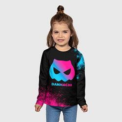Лонгслив детский DanMachi - neon gradient, цвет: 3D-принт — фото 2