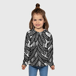 Лонгслив детский Новый год ёлки и шишки, цвет: 3D-принт — фото 2