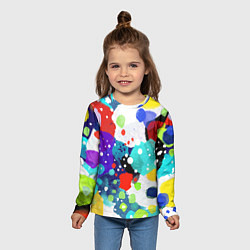 Лонгслив детский Яркая зима, цвет: 3D-принт — фото 2
