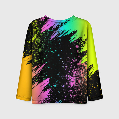 Детский лонгслив Rainbow Friends - Blue / 3D-принт – фото 2