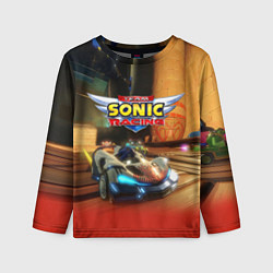 Лонгслив детский Team Sonic racing - hedgehog - video game, цвет: 3D-принт