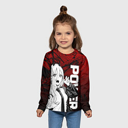 Лонгслив детский Пауэр : Человек-бензопила, цвет: 3D-принт — фото 2
