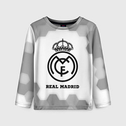 Лонгслив детский Real Madrid sport на светлом фоне, цвет: 3D-принт