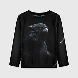 Лонгслив детский Тёмный орёл, цвет: 3D-принт