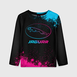 Лонгслив детский Jaguar - neon gradient, цвет: 3D-принт