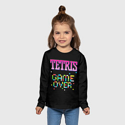 Лонгслив детский Tetris - Game Over, цвет: 3D-принт — фото 2