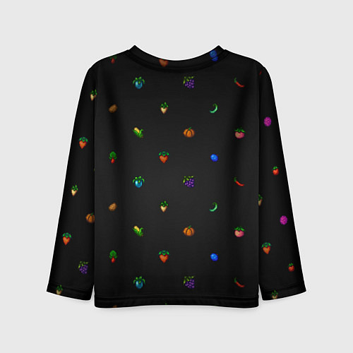 Детский лонгслив Фруктовый паттерн из Stardew Valley / 3D-принт – фото 2