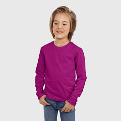 Лонгслив детский Баклажановый радуга, цвет: 3D-принт — фото 2