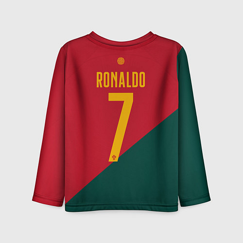 Детский лонгслив Роналду ЧМ 2022 сборная Португалии / 3D-принт – фото 2