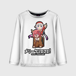Лонгслив детский Олень Сатаня и Канна дракон - Горничная госпажи Ко, цвет: 3D-принт