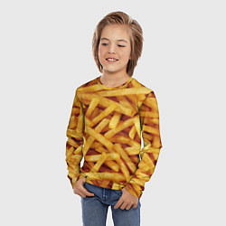 Лонгслив детский Картошка фри, цвет: 3D-принт — фото 2