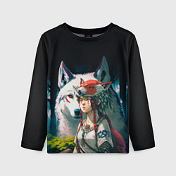 Лонгслив детский Princess Mononoke by Studio Ghibli, цвет: 3D-принт