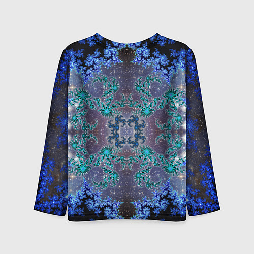 Детский лонгслив Космические фракталы / 3D-принт – фото 2