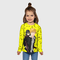 Лонгслив детский Дэнджи и девочка, цвет: 3D-принт — фото 2