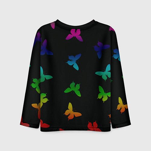 Детский лонгслив Wednesday - butterflies / 3D-принт – фото 2