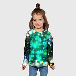 Лонгслив детский Космический принт и звездное сияние вселенной, цвет: 3D-принт — фото 2