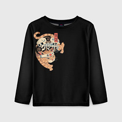 Детский лонгслив Samurai cat
