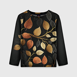 Лонгслив детский Осеннее настроение - листья, цвет: 3D-принт