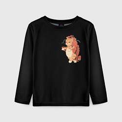 Детский лонгслив Japanese cat