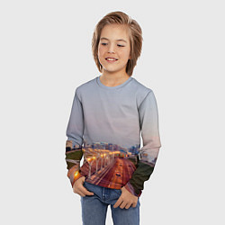 Лонгслив детский Санкт-Петербург: Васильевский остров, цвет: 3D-принт — фото 2