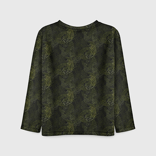 Детский лонгслив Дмитрий камуфляж / 3D-принт – фото 2