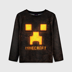 Детский лонгслив Minecraft lava