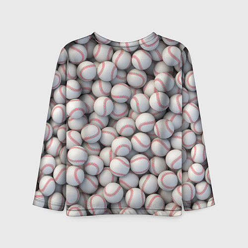 Детский лонгслив Бейсбольные мячи / 3D-принт – фото 2
